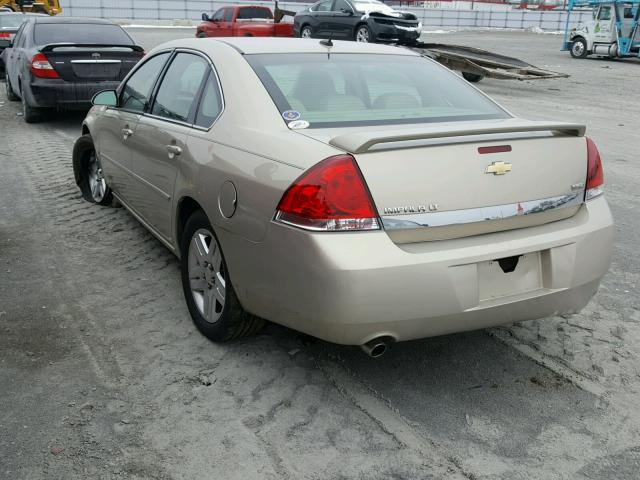 2G1WC583X89239269 - 2008 CHEVROLET IMPALA LT TAN photo 3