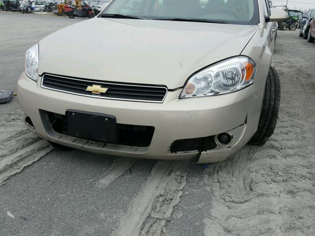 2G1WC583X89239269 - 2008 CHEVROLET IMPALA LT TAN photo 9