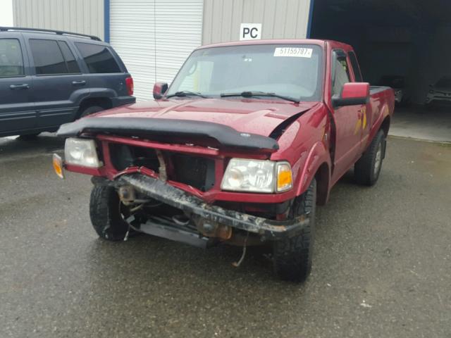 1FTZR45E98PA47281 - 2008 FORD RANGER SUP RED photo 2