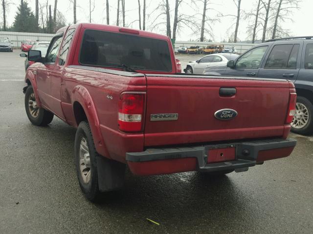 1FTZR45E98PA47281 - 2008 FORD RANGER SUP RED photo 3