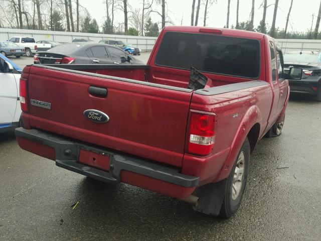 1FTZR45E98PA47281 - 2008 FORD RANGER SUP RED photo 4