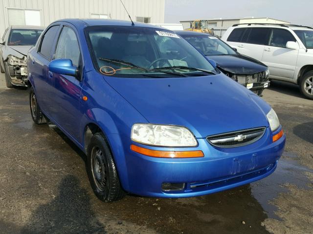 KL1TD526X4B135262 - 2004 CHEVROLET AVEO BLUE photo 1