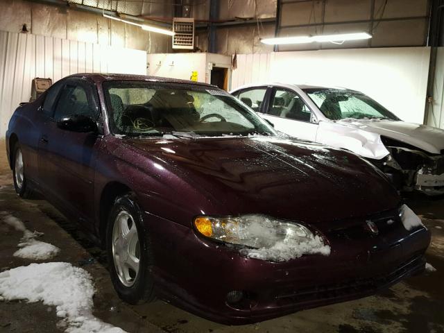 2G1WX12K949258211 - 2004 CHEVROLET MONTE CARL PURPLE photo 1