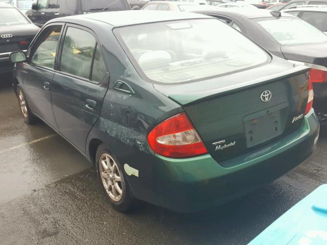 JT2BK18U730075789 - 2003 TOYOTA PRIUS GREEN photo 3