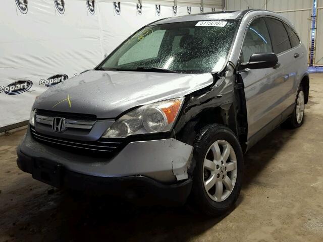 5J6RE48517L007591 - 2007 HONDA CR-V EX SILVER photo 2