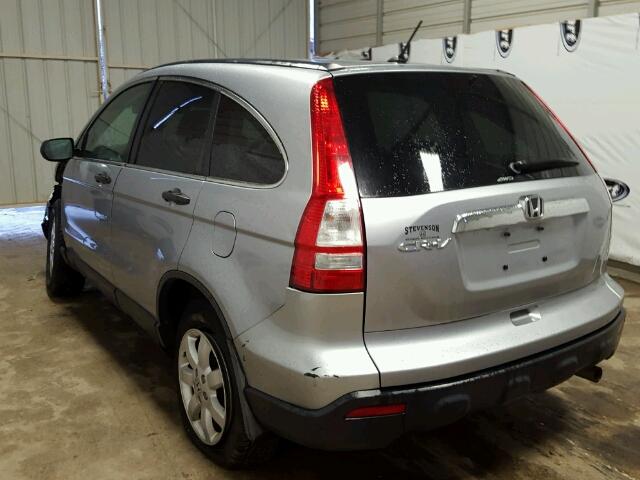 5J6RE48517L007591 - 2007 HONDA CR-V EX SILVER photo 3