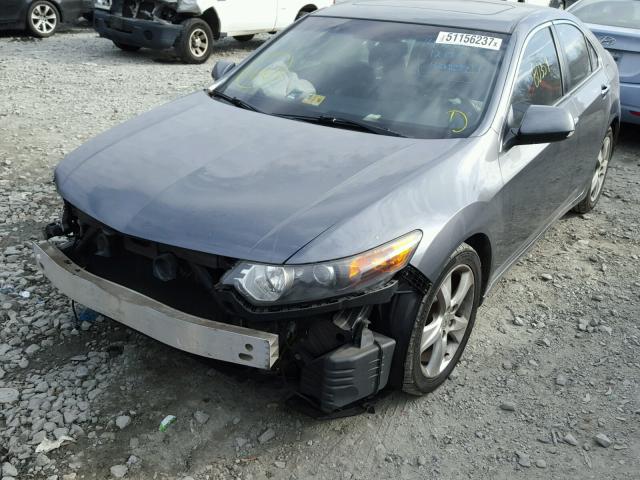 JH4CU2F68AC036154 - 2010 ACURA TSX GRAY photo 2