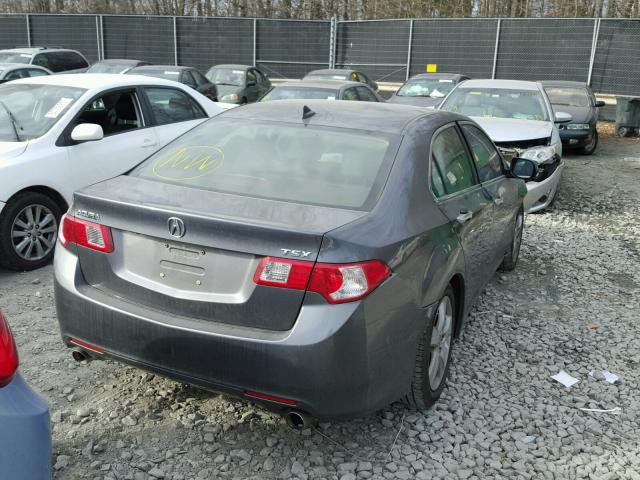 JH4CU2F68AC036154 - 2010 ACURA TSX GRAY photo 4