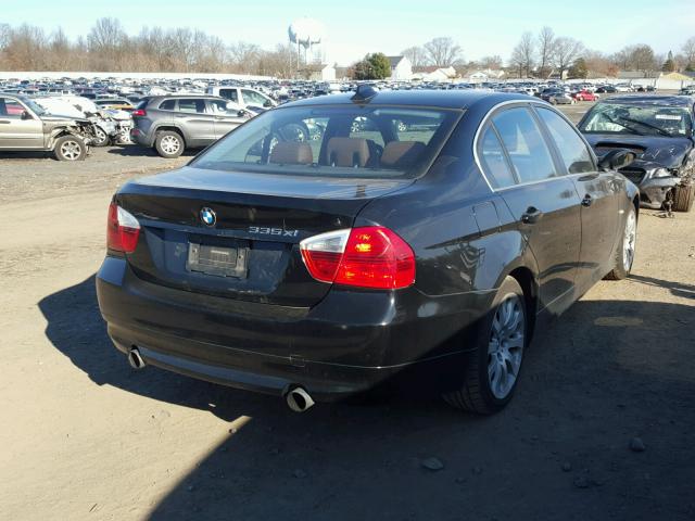 WBAVD53537AV14747 - 2007 BMW 335 XI BLACK photo 4