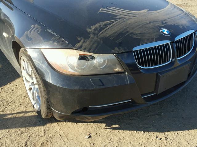 WBAVD53537AV14747 - 2007 BMW 335 XI BLACK photo 9