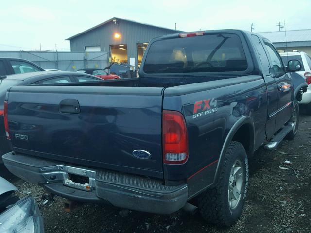 2FTRX18L92CA41892 - 2002 FORD F150 BLUE photo 4