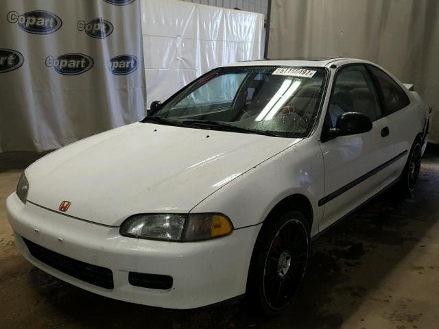 1HGEJ1154PL031703 - 1993 HONDA CIVIC EX WHITE photo 2