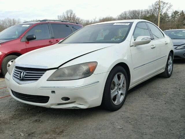 JH4KB16545C000616 - 2005 ACURA RL WHITE photo 2