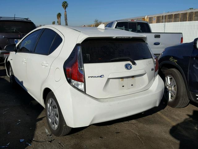 JTDKDTB35F1582654 - 2015 TOYOTA PRIUS C WHITE photo 3