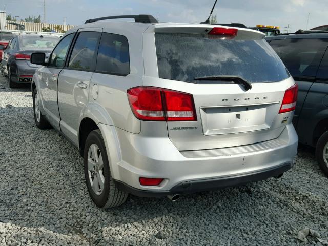 3C4PDCBG4CT196806 - 2012 DODGE JOURNEY SX SILVER photo 3