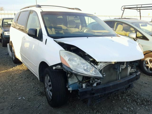 5TDZK23C58S128956 - 2008 TOYOTA SIENNA CE WHITE photo 1