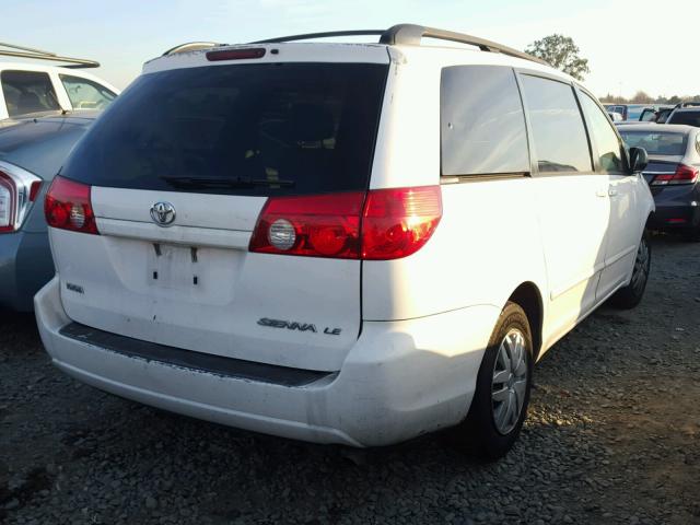 5TDZK23C58S128956 - 2008 TOYOTA SIENNA CE WHITE photo 4