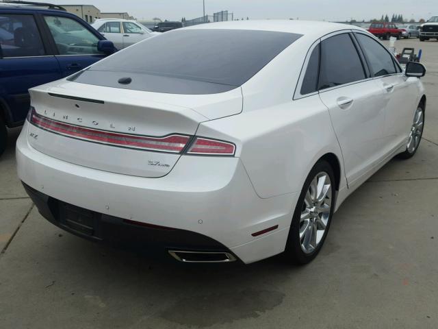 3LN6L2JK7GR624834 - 2016 LINCOLN MKZ Սպիտակ լուսանկար 4