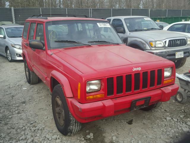 1J4FJ68S0WL259492 - 1998 JEEP CHEROKEE S RED photo 1