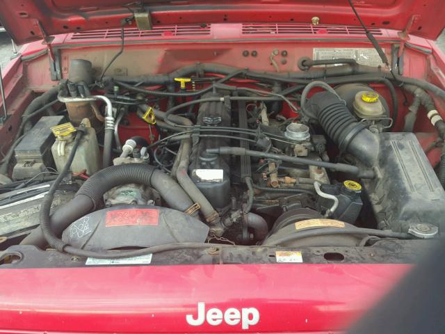 1J4FJ68S0WL259492 - 1998 JEEP CHEROKEE S RED photo 7