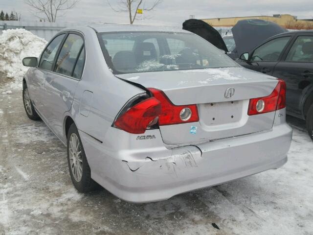 2HHES35875H102699 - 2005 ACURA 1.7EL PREM SILVER photo 3