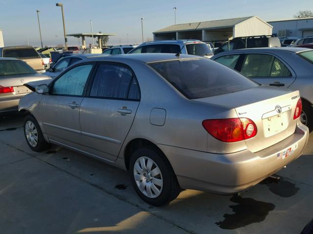 1NXBR32E73Z156523 - 2003 TOYOTA COROLLA CE TAN photo 3