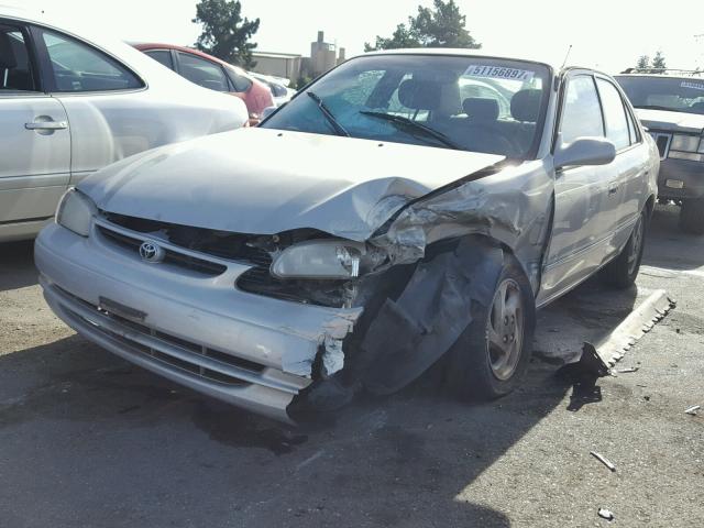 1NXBR12E5YZ335221 - 2000 TOYOTA COROLLA VE SILVER photo 2