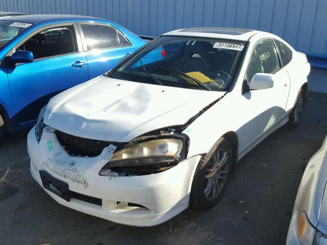 JH4DC54855S012063 - 2005 ACURA RSX WHITE photo 2