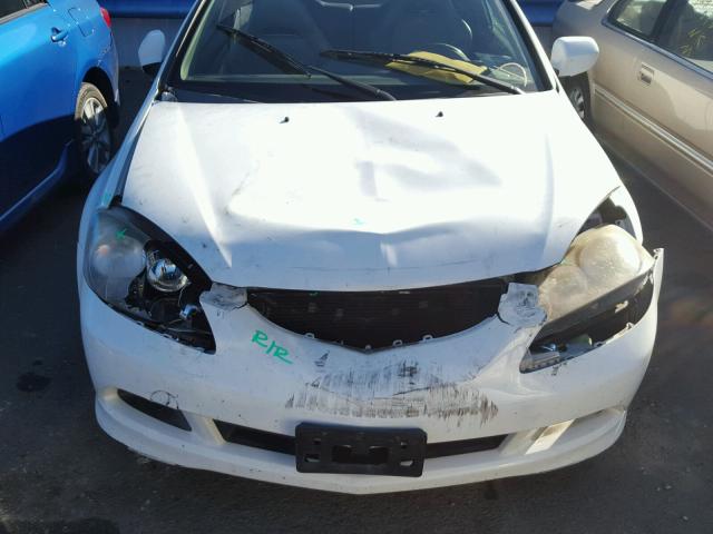 JH4DC54855S012063 - 2005 ACURA RSX WHITE photo 9