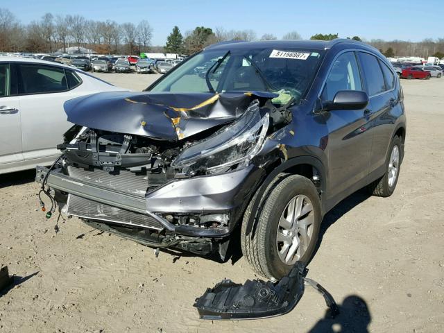 2HKRM4H75GH658818 - 2016 HONDA CR-V EXL GRAY photo 2