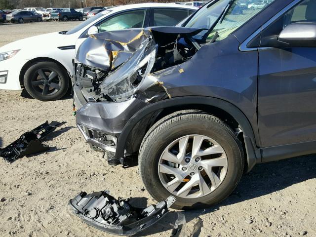 2HKRM4H75GH658818 - 2016 HONDA CR-V EXL GRAY photo 9