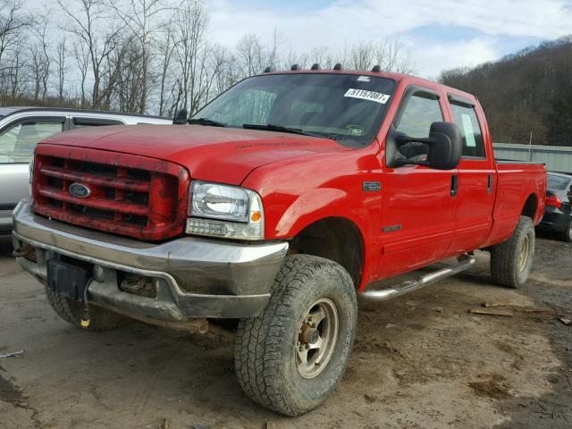 1FTNW21F52EB19798 - 2002 FORD F250 SUPER RED photo 2