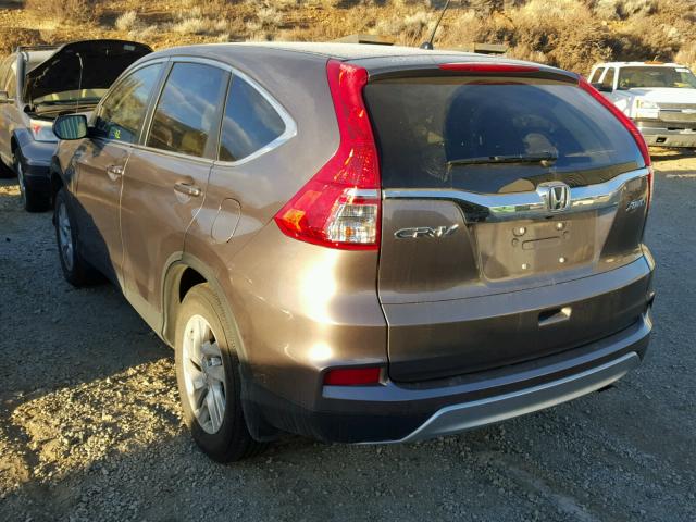 5J6RM4H59GL092408 - 2016 HONDA CR-V EX GRAY photo 3