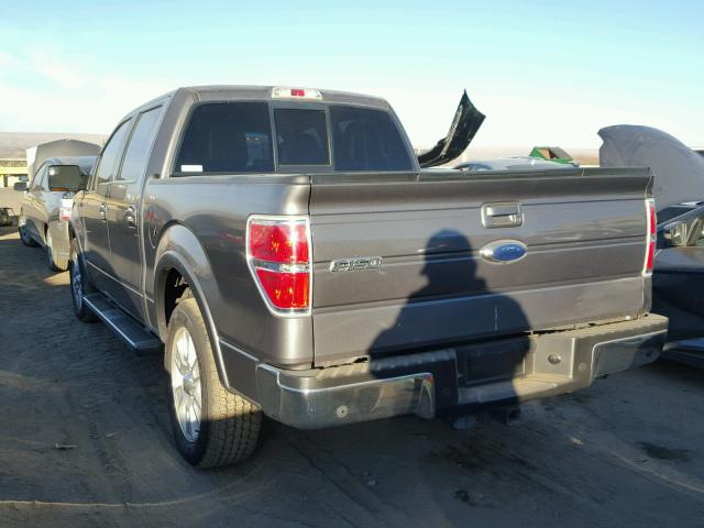 1FTFW1CT2CKE21652 - 2012 FORD F150 SUPER GRAY photo 3