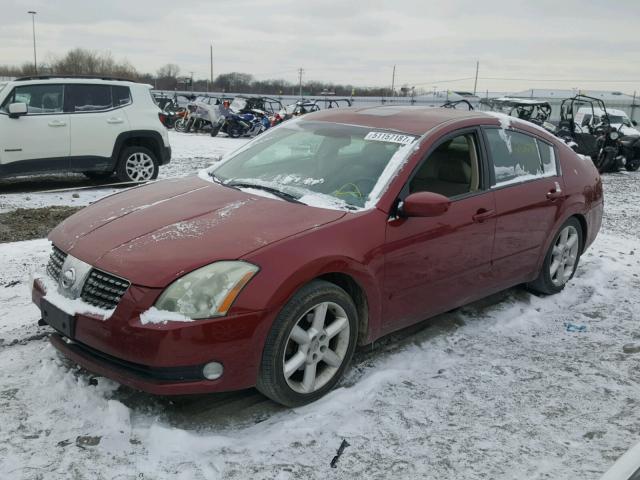 1N4BA41E05C803071 - 2005 NISSAN MAXIMA SE RED photo 2