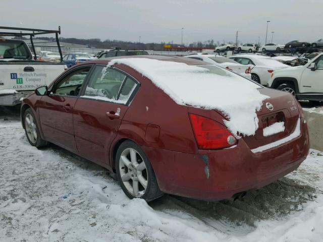 1N4BA41E05C803071 - 2005 NISSAN MAXIMA SE RED photo 3