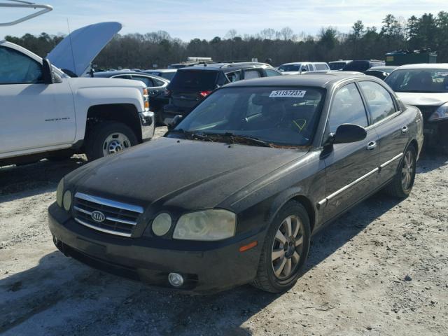 KNAGD128565457262 - 2006 KIA OPTIMA LX BLACK photo 2