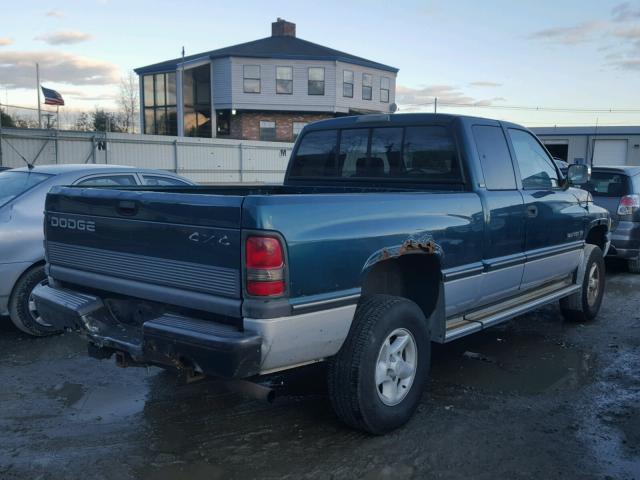 1B7HF13Y3VJ606872 - 1997 DODGE RAM 1500 GREEN photo 4