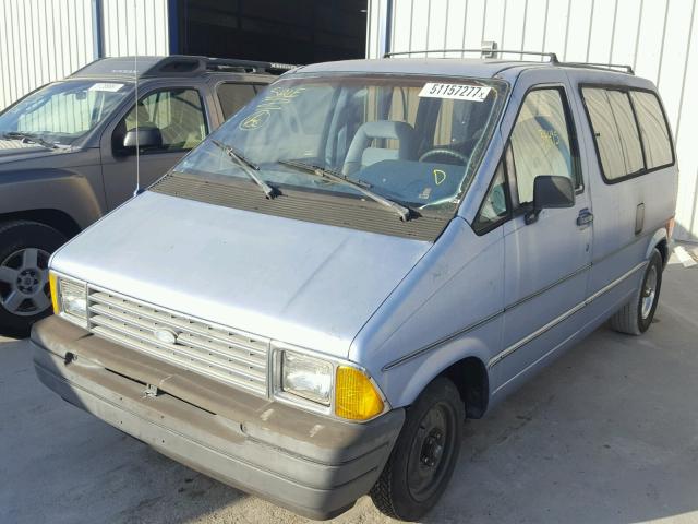 1FMCA11U3JZA70571 - 1988 FORD AEROSTAR BLUE photo 2