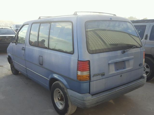 1FMCA11U3JZA70571 - 1988 FORD AEROSTAR BLUE photo 3