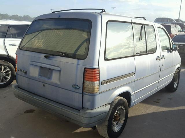 1FMCA11U3JZA70571 - 1988 FORD AEROSTAR BLUE photo 4