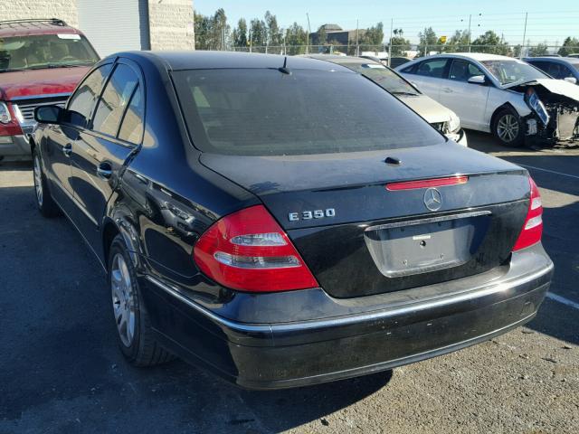 WDBUF56J16A807724 - 2006 MERCEDES-BENZ E 350 BLACK photo 3