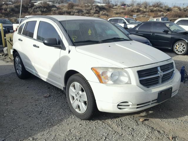 1B3HB48B27D558169 - 2007 DODGE CALIBER SX WHITE photo 1