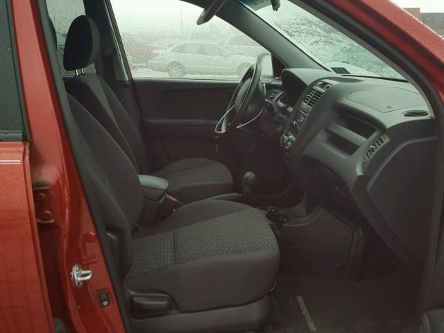 KNDJF724587504686 - 2008 KIA SPORTAGE L RED photo 5