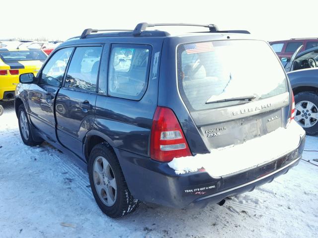 JF1SG63698H705261 - 2008 SUBARU FORESTER 2 BLUE photo 3