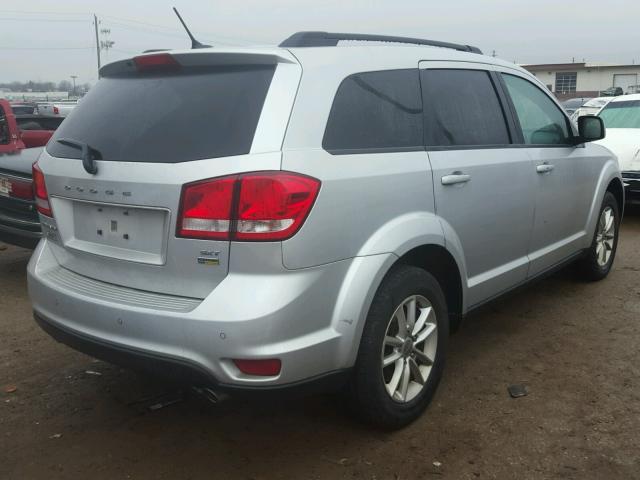 3C4PDCBGXET270992 - 2014 DODGE JOURNEY SX SILVER photo 4