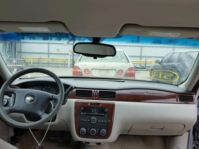 2G1WB58KX69174835 - 2006 CHEVROLET IMPALA LS SILVER photo 9