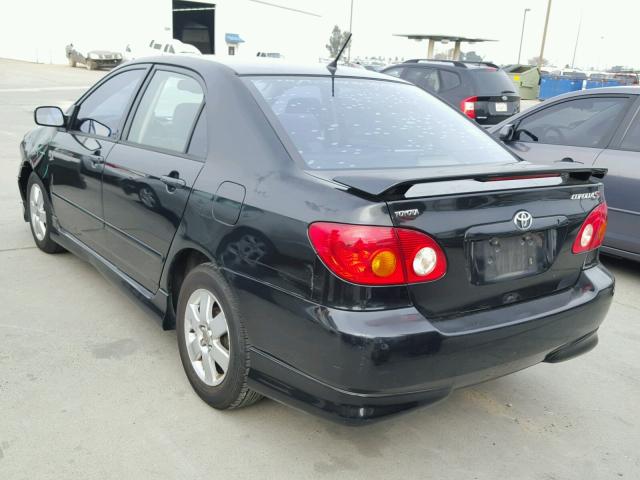 1NXBR32E44Z315578 - 2004 TOYOTA COROLLA CE BLACK photo 3