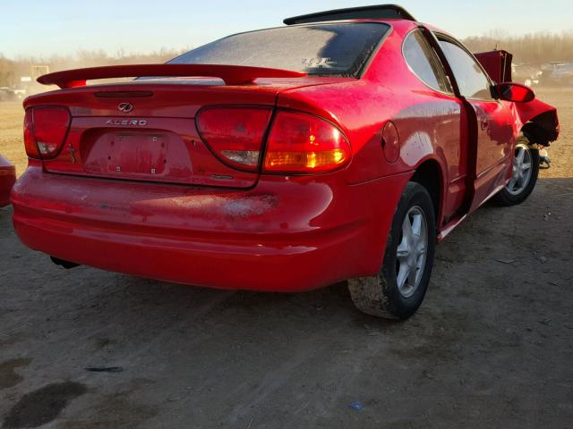 1G3NL12E3YC352687 - 2000 OLDSMOBILE ALERO GL RED photo 4