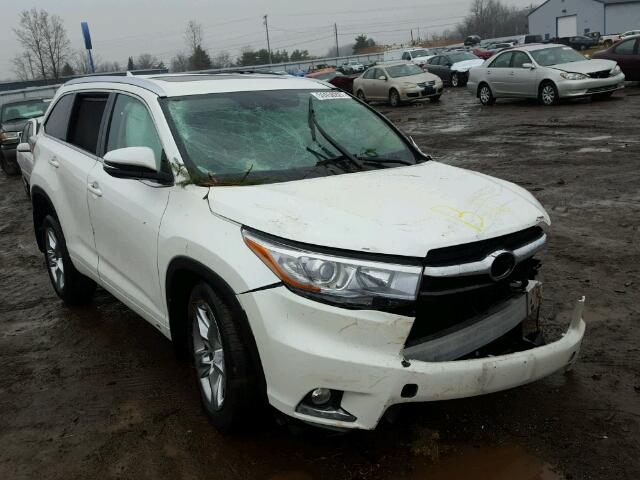 5TDDKRFH3FS203239 - 2015 TOYOTA HIGHLANDER WHITE photo 1